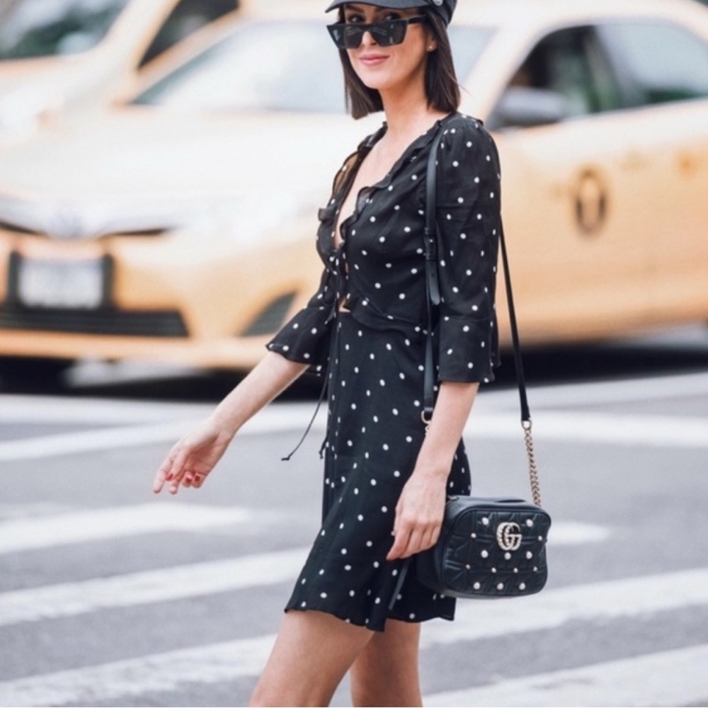 For Love and‎ Lemons Polka dot Mini Dress Sz M